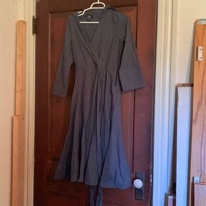 Glamour Angel Dark Gray Wrap Dress